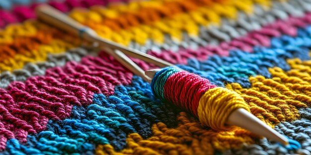 Threads and hoop closeup