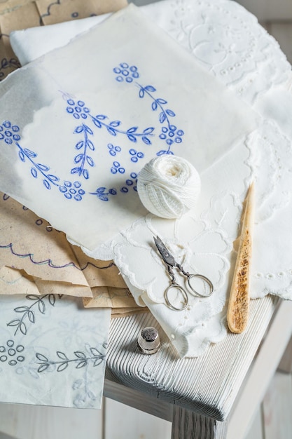 Custom embroidered napkin